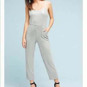 Silver sequin romper